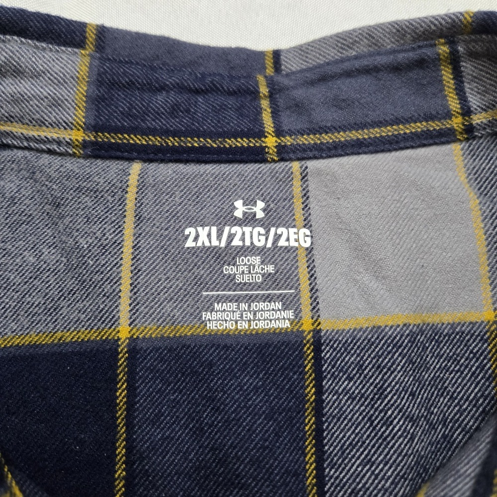 Under Armour Tradesman Flex Flannel Shirt Mens 2XL‎ XXL Plaid Button Up Outdoor - Picture 3 of 6